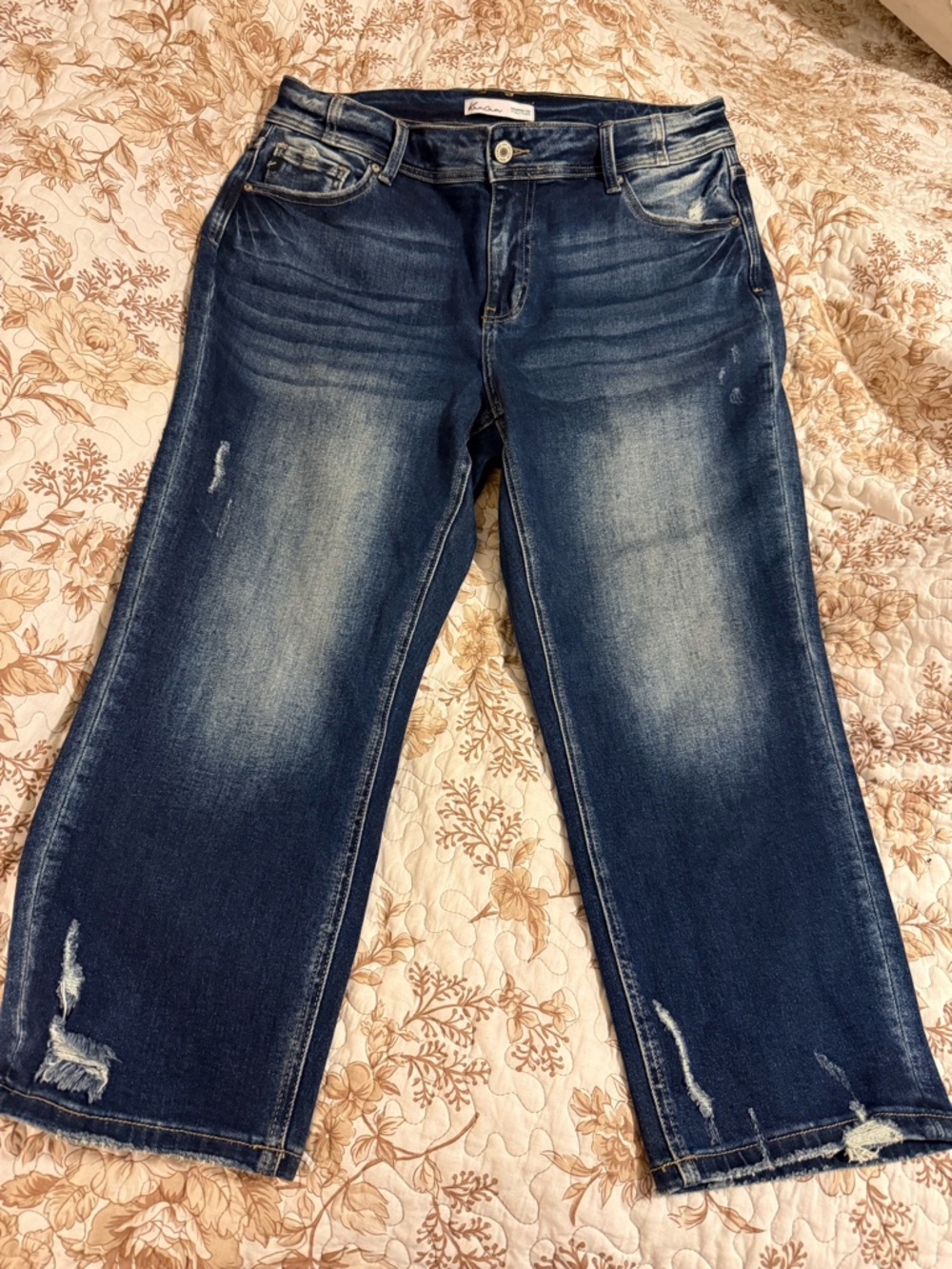 KanCan Dark Blue Distressed Jeans